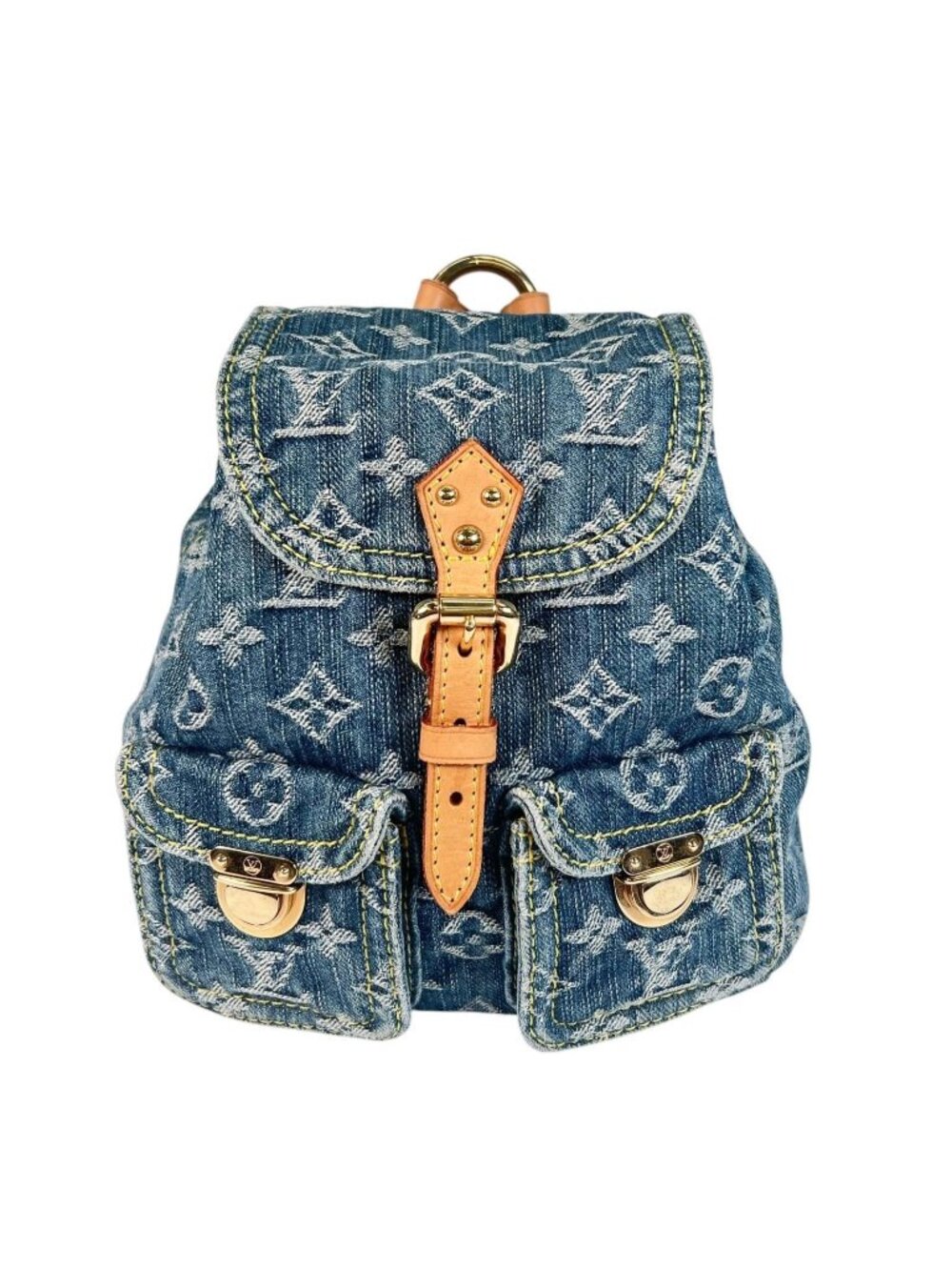 Louis Vuitton Backpack Monogram Denim Blue Sac a Dos PM